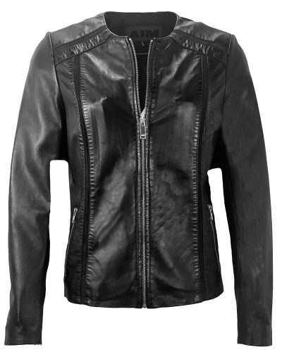 Leren jas dames zwart biker-noratto bestellen - BK Leder