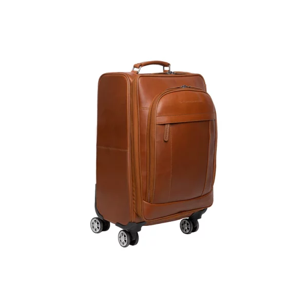 Leren Trolleykoffer Cognac – Key Largo bestellen - BK Leder