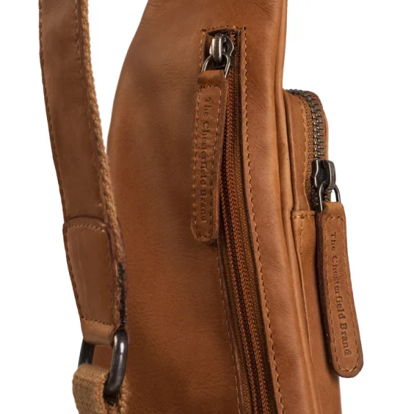 Chesterfield Leren Crossbody Rugzak Cognac – Logan bestellen - BK Leder