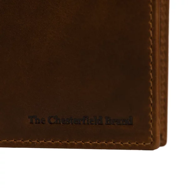 Chesterfield Leren Portemonnee Cognac – Ralph bestellen - BK Leder