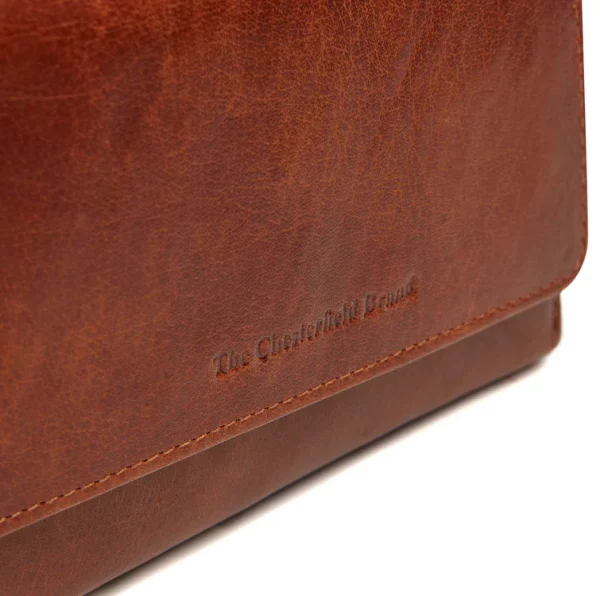 Chesterfield Leren Portemonnee Cognac – Rhodos bestellen - BK Leder