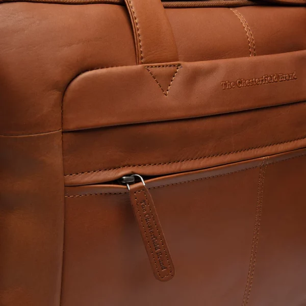 Chesterfield Leren Laptoptas Cognac – Ryan bestellen - BK Leder