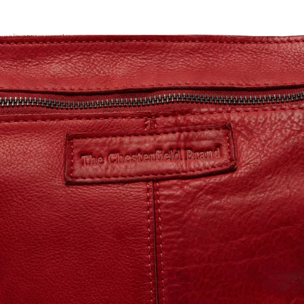 Chesterfield Leren Schoudertas Rood – Lucy bestellen - BK Leder