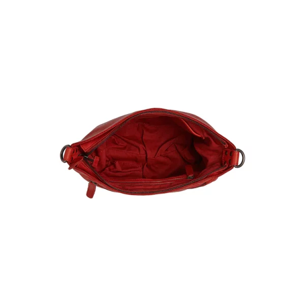 Chesterfield Leren Schoudertas Rood – Lucy bestellen - BK Leder