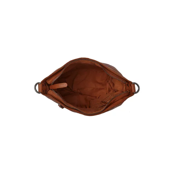 Chesterfield Leren Schoudertas Cognac – Lucy bestellen - BK Leder