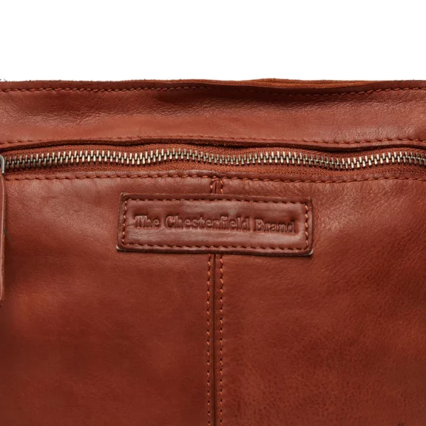 Chesterfield Leren Schoudertas Cognac – Lucy bestellen - BK Leder