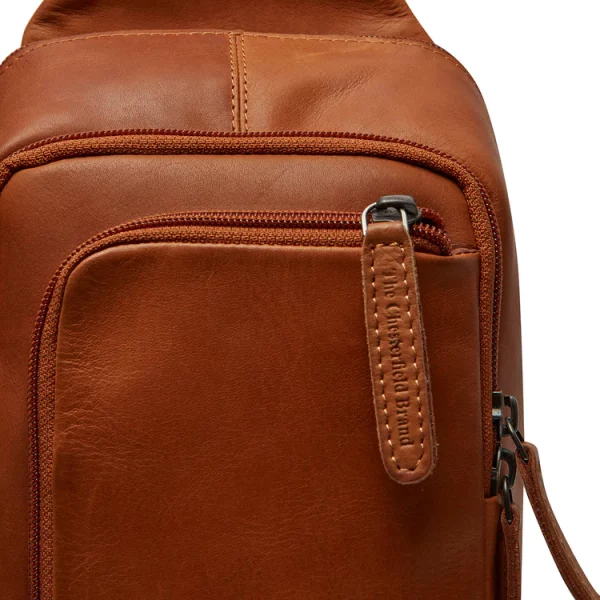 Chesterfield Leren Crossbody Tas Cognac – Riga bestellen - BK Leder