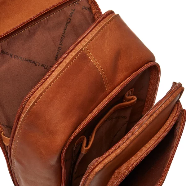 Chesterfield Leren Crossbody Tas Cognac – Riga bestellen - BK Leder