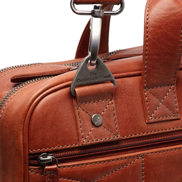 Chesterfield Leren Laptoptas Cognac – Iseo bestellen - BK Leder