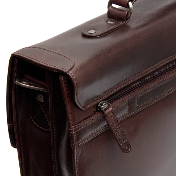 Chesterfield Leren Laptoptas Bruin – Salvatore bestellen - BK Leder