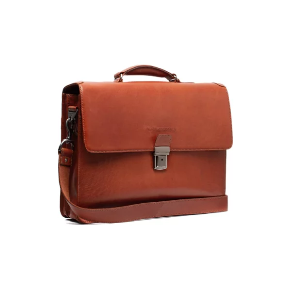 Chesterfield Leren Laptoptas Cognac – Salvatore bestellen - BK Leder