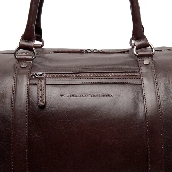 Chesterfield Leren Weekendtas Bruin – Cavoli bestellen - BK Leder