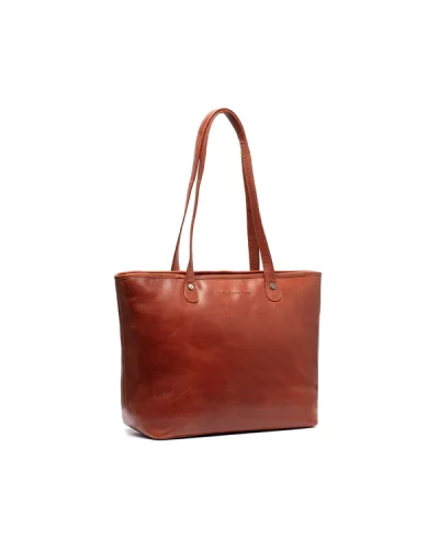 Chesterfield Leren Shopper Cognac – Astano bestellen - BK Leder