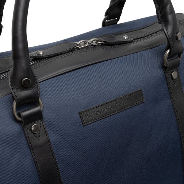 Chesterfield Leren Weekendtas Navy – Tornio bestellen - BK Leder