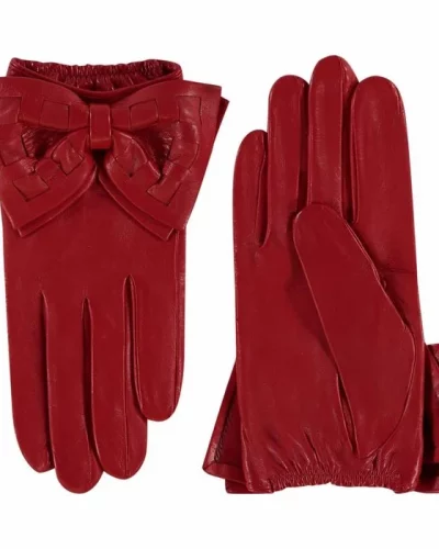 Handschoenen dames Laimbock Avola – Rood - bestel bij BK Leder Handschoenen dames Laimbock Avola - Rood