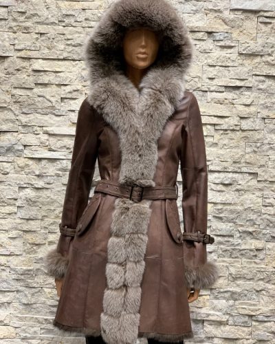 Lammy coat bruin parka bestellen - BK Leder