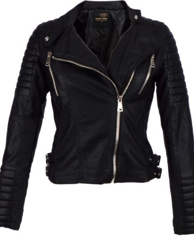 Lang leren jas dames -trulie