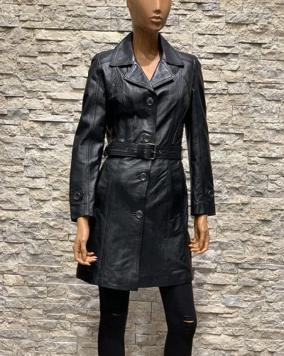 Leren lang dames parka lams - bestel bij BK Leder Leren Dames jas zwart van lamsleer