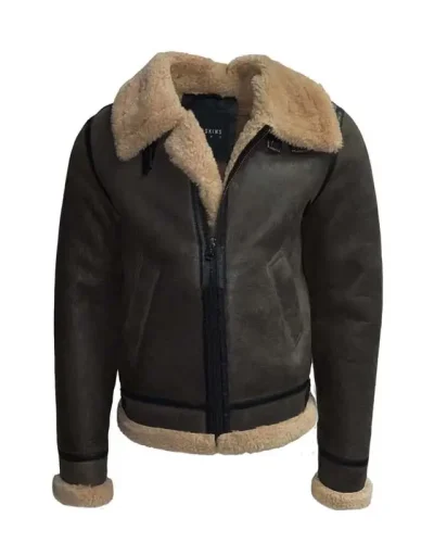 Heren lammy coat bruin van echt lamsvacht -Reagan Redskins - bestel bij BK Leder Heren lammy coat bruin van echt lamsvacht -Reagan Redskins
