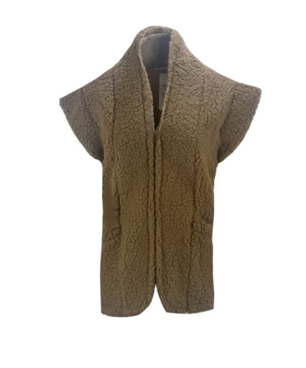 Dames Camel Wollen Vest – Elmira bestellen - BK Leder