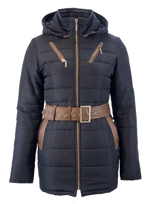 dames winter parka-F74 - Afbeelding 2