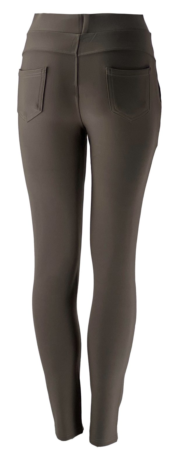 Stretch beige dames broek