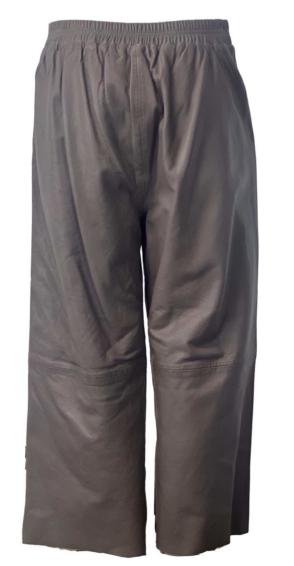 Leren Dames broek dark Taupe - Bonita - Afbeelding 3