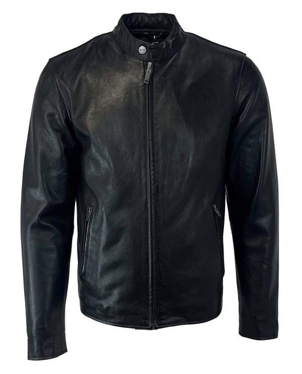 Leren heren zwart jas-Armanio - Afbeelding 4