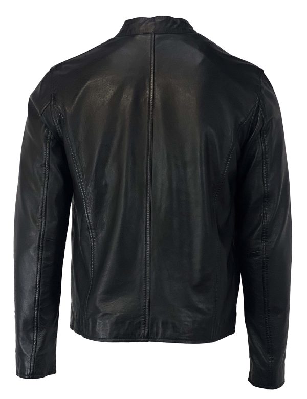 Leren heren zwart jas-Armanio - Afbeelding 5