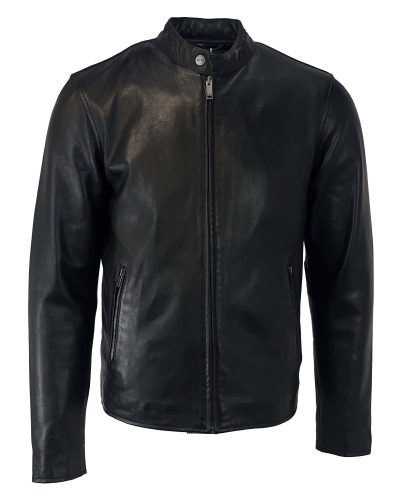 Leren heren zwart jas-Armanio