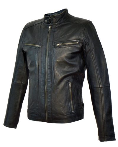 Superior Onterio AS 12 Zwart leren heren jas