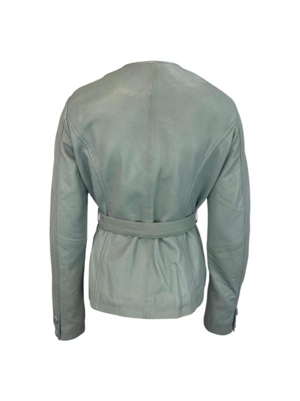 Dames Blauwe Echte Leren Jas - Liya - Afbeelding 2