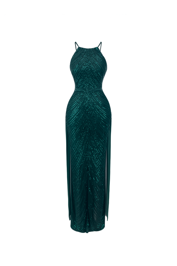 Groene Galajurk Met Sleep - Delfina