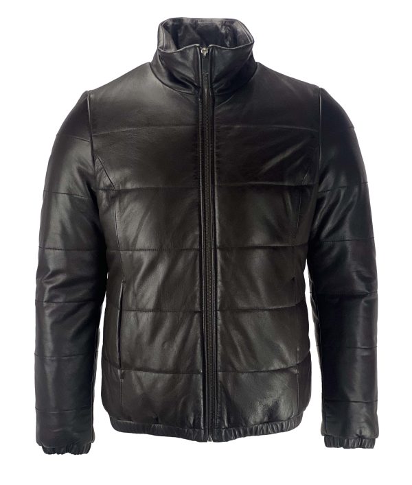 Winter Leren heren jas bruin-viratto