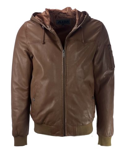 Heren jas parka bruin-klassano - bestel bij BK Leder Heren jas parka bruin-klassano