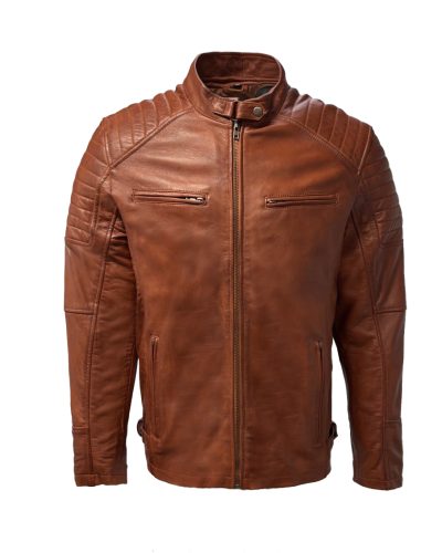 Gabie leren jas Tobacco - bestel bij BK Leder Gabie leren jas Tobacco