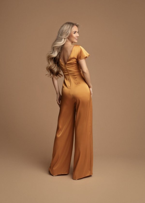 Gele Gala Jumpsuit - Carmina - Afbeelding 2