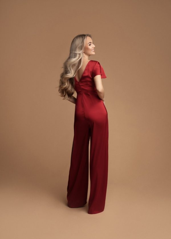 Rode Gala Jumpsuit - Carmina - Afbeelding 2