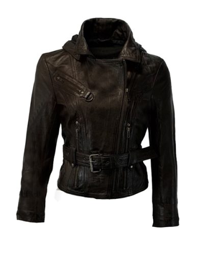 Echt leren bruin korte jas – Seline - bestel bij BK Leder Echt leren bruin korte jas - Seline