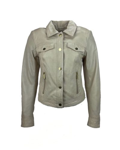 Echt leren kit korte jas – Paris - bestel bij BK Leder Echt leren kit korte jas - Paris