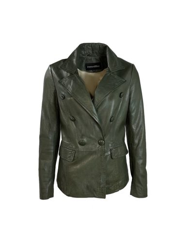 Echt leren groen jas - Sloana