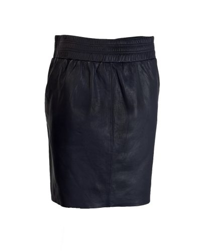 Echt leren navy blue korte rok – Bea - bestel bij BK Leder Echt leren navy blue korte rok - Bea