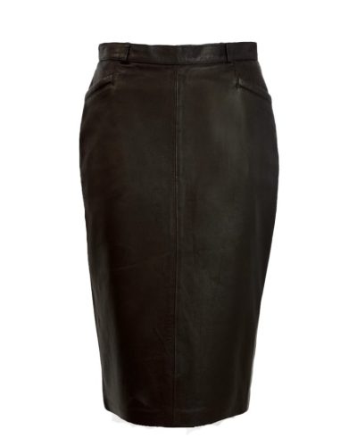 Echt leren cognac korte rok – Krigana - bestel bij BK Leder Echt leren cognac korte rok - Krigana