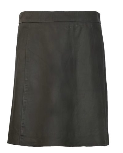 Echt leren groen korte rok -Losstiana
