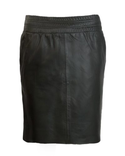 Echt leren zwart korte rok – Bea - bestel bij BK Leder Echt leren zwart korte rok - Bea