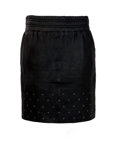 Echt leren zwart korte rok – Glizana - bestel bij BK Leder Echt leren zwart korte rok - Glizana