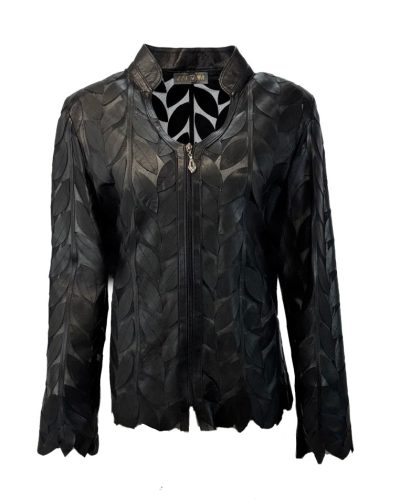 Dames zwart korte jas – Urkana - bestel bij BK Leder Dames zwart korte jas - Urkana