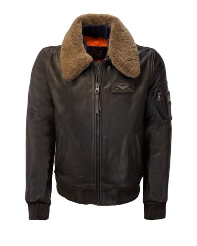 Ech leren bruin pilot jacket- Commander Striking - bestel bij BK Leder Ech leren bruin pilot jacket- Commander Striking