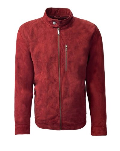 Heren rode leren jas – Ali - bestel bij BK Leder Heren rode leren jas - Ali