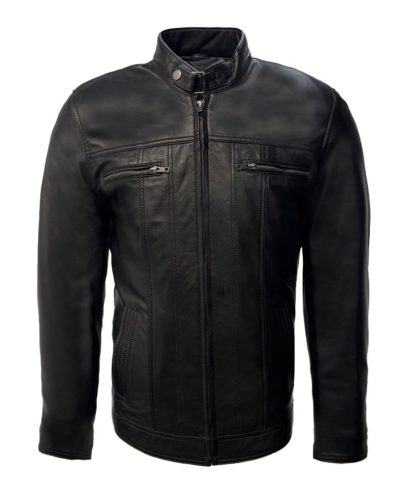 Echt leren zwart bikerjack – Pastano - bestel bij BK Leder Echt leren zwart bikerjack - Pastano